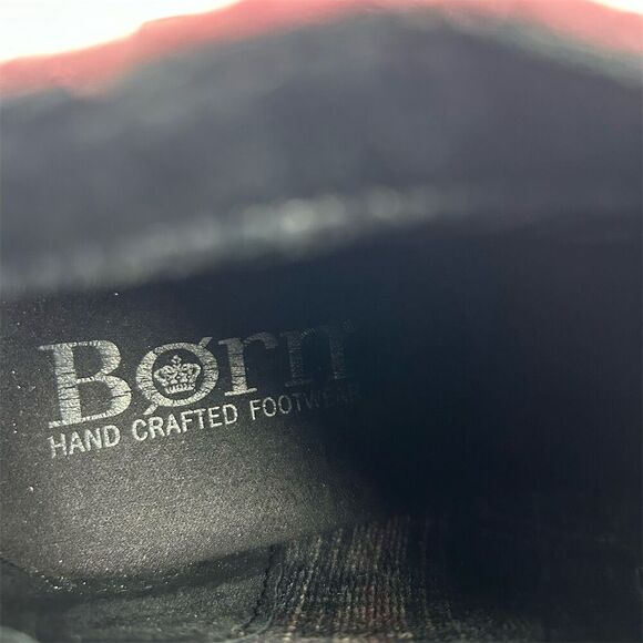 Born Women's Burgundy Red Purple Suede Ankle Boots Size 8M Boho Casual Buckle - Picture 12 of 14